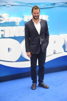 American TV personality Ellen Degeneres and actor Dominic West attending the UK Gala Screening of Finding Dory , at London s Odeon Leicester Square. July 10th 2016  TSTx162217