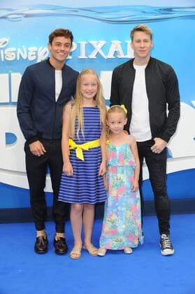 Tom Daley and Dustin Lance Black attend the UK Gala Screening of Finding Dory at Odeon Leicester Square in London. July 10th 2016  PTYx162212