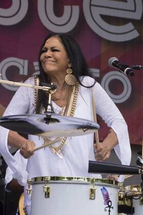 July 10, 2016 - Chicago, IL, USA - Thousands gathered in Grant Park, Chicago on Sunday, July 10th, to see the final concert of the popular Taste of Chicago Festival. Sheila E got the crowd moving to her beat. She later joined the Isley Brothers during their performance. The audience was literally dancing in the aisles as some of the oldies were played. Pictured: Sheila E Chicago USA - ZUMAh86_