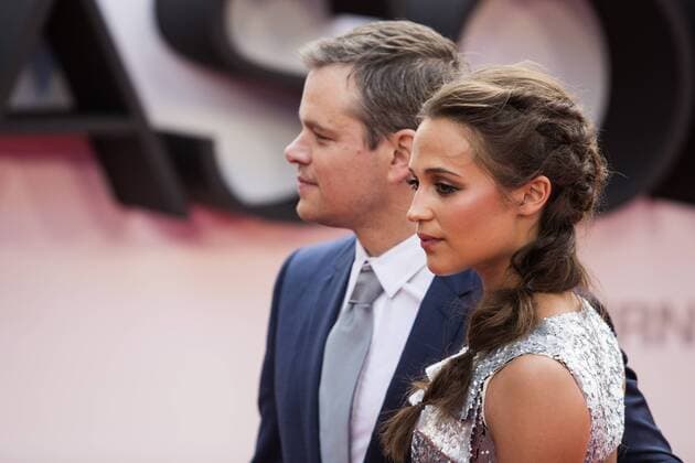 London, UK. 11 July 2016. Actors Matt Damon and Alicia Vikander. Red carpet arrivals for the European Premiere of the Universal movie Jason Bourne (2016) in London s Leicester Square. European Premiere of Jason Bourne, London, UK 