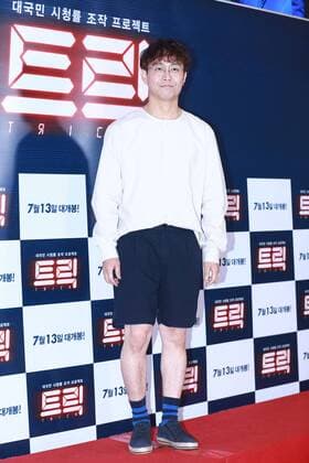 Ye won Kang,Tae-hoon Kim,Jeong-jin Lee and Jang-yoon Jeong attend the vip premiere of Trick in Seoul, Korea on 11th July, 2016.(China and Korea Rights Out)  2016071201205