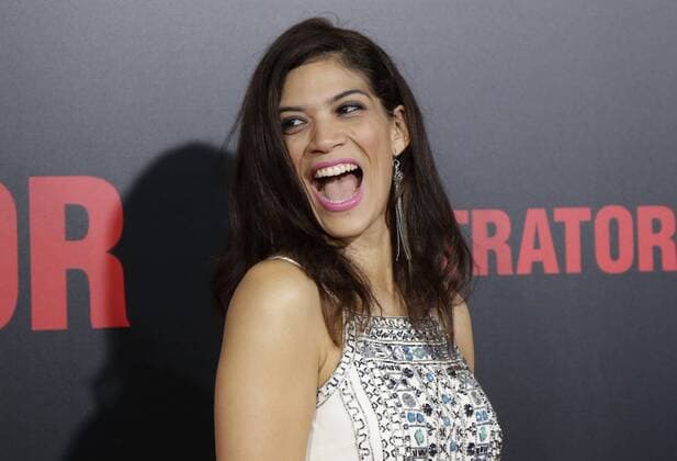 Laura Gomez arrives on the red carpet at The Infiltrator New York premiere at AMC Loews Lincoln Square Theater on July 11, 2016 in New York City.  NYP20160711154 JOHNxANGELILLO