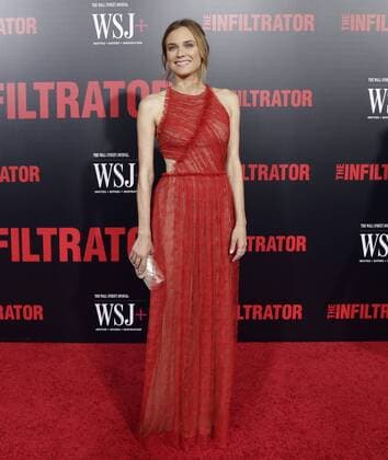 Diane Kruger arrives on the red carpet at The Infiltrator New York premiere at AMC Loews Lincoln Square Theater on July 11, 2016 in New York City.  NYP20160711159 JOHNxANGELILLO