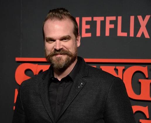 Cast member David Harbour attends Netflix s supernatural mystery thriller Stranger Things at Mack Sennett Studios in Los Angeles on July 11, 2016. Storyline: A strange town where everyone knows everyone Is subject to a peculiar incident. The town then undergoes a state of panic, before the government becomes involved.  LAP2016071121 JIMxRUYMEN