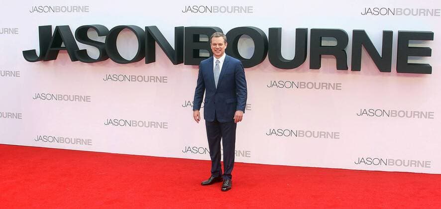 Matt Damon, der Hauptdarsteller bei der Jason Bourne Kino Premiere am 11.07.2016 in London Jason Bourne Kinopremiere in London, 2016 