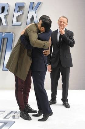 Idris Elba, Justin Lin and Simon Pegg attend the UK Premiere of Star Trek Beyond at Empire Leicester Square in London. July 12th 2016  PTYx162249