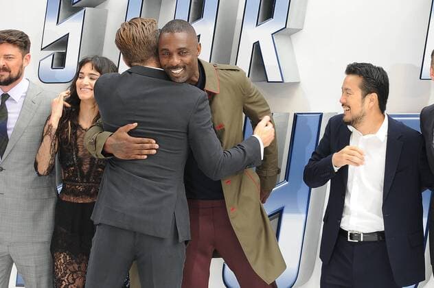 Chris Pine, Idris Elba and Justin Lin attend the UK Premiere of Star Trek Beyond at Empire Leicester Square in London. July 12th 2016  PTYx162249