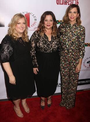 July 12, 2016 - New York, New York, U.S. - Actress SARAH BAKER, actress, award winner MELISSA MCCARTNEY and actress KRISTEN WIIG attend the 2016 Gilda Radner Award For Innovation In Comedy held Carolines On Broadway. New York U.S. - ZUMAk03_