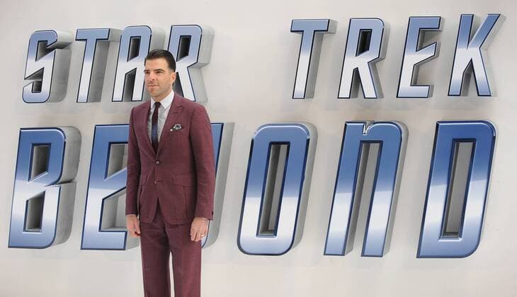 UK Premiere of Star Trek Beyond London, UK. Zachary Quinto at the UK Premiere of Star Trek Beyond at the Odeon, Leicester Square, London on 12th July 2016. LMK200-60365-130716 