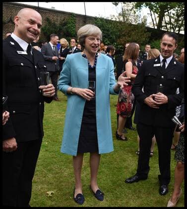 . 14 07 2016. London, United Kingdom. Prime Minister- Police Bravery Awards. The Prime Minister Theresa May host a reception for the Police Bravery Award in the Garden of No10 Downing Street.  xAndrewxParsonsx xi-Imagesx IIM-13174-0017