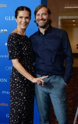 Actors Katie Aselton and Mark Duplass attend the motion picture documentary Gleason at Regal L.A. Live in Los Angeles on July 14, 2016. Storyline: At the age of 34, Steve Gleason was diagnosed with ALS. Doctors gave the former NFL defensive back and New Orleans hero two to five years to live. So that is what Steve chose to do - LIVE: with purpose, for his newborn son, for his wife, and to help others with his disease.  LAP2016071416 JIMxRUYMEN