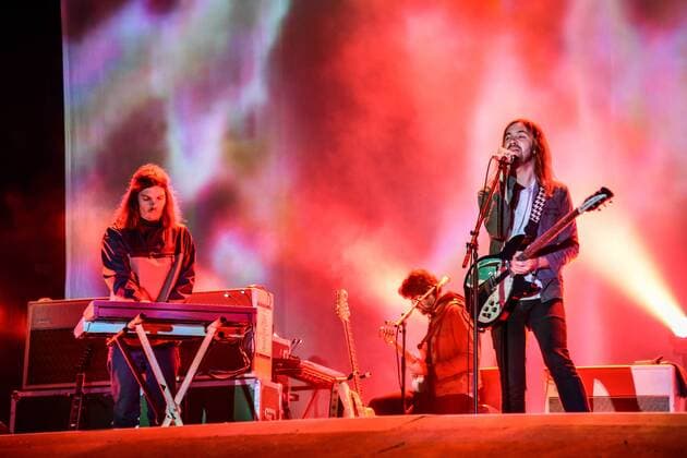 Singer Kevin Parker of Australian Group Tame Impala performs during the music festival Colours of Ostrava in the lower part of Vitkovice industrial area in Ostrava, Czech Republic, July 14, 2016. (CTKxPhoto AdolfxHorsinka) CTKPhotoP201607141011701  AHO 32
