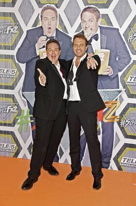 Oliver Kalkofe und Peter Rütten bei der Premiere von SchleFaZ: Musik, Musik - Da wackelt die Penne im Kino International. Berlin, 15.07.2016 Foto:xFredericx xFuturexImage