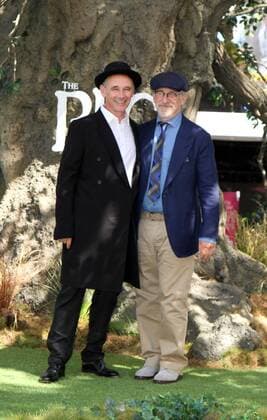 American actor Steven Speilberg and actor Mark Rylance attending the Big Friendly Giant UK film premiere in London. JULY 17th 2016  MESx162330