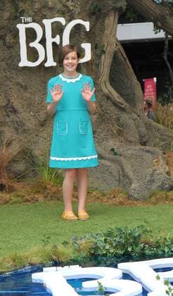 Actress Ruby Barnhill attending the Big Friendly Giant UK film premiere in London. JULY 17th 2016  MESx162330