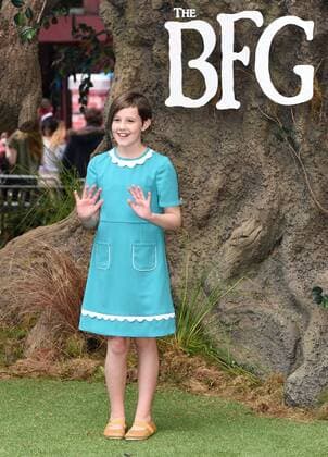 The BFG UK Premiere London, UK. Ruby Barnhill at The BFG Premiere held at Leicester Square Gardens, Leicester Square, London on Sunday 17 July 2016. LMK392 -60374-180716 