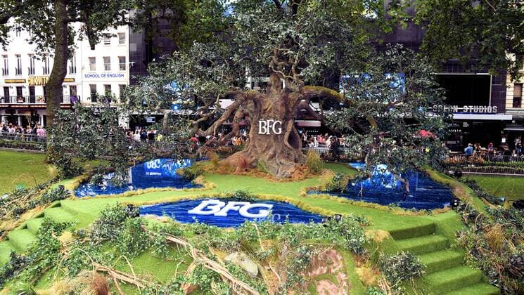 The BFG UK Premiere London, UK. General View at The BFG Premiere held at Leicester Square Gardens, Leicester Square, London on Sunday 17 July 2016. LMK392 -60374-180716 