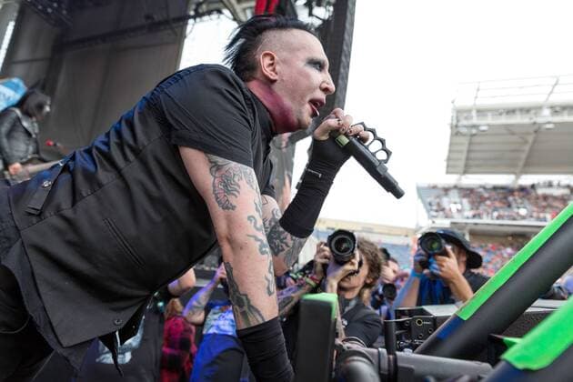 July 17, 2016 - Chicago, Illinois, U.S - MARILYN MANSON performs live at Toyota Park during Chicago Open Air Music Festival in Chicago, Illinois Chicago U.S. - ZUMAs135
