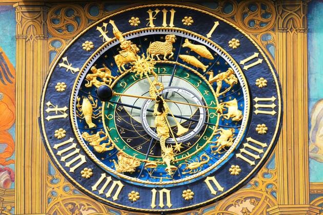 Ulm, Rathaus, astronomische Uhr, Baden-Württemberg  1077105411