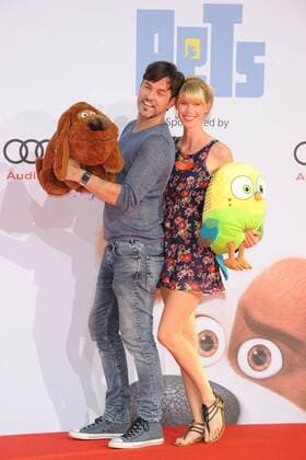 Deutschlandpremiere PETS Sabrina Gehrmann, Tobey Wilson Ankunft Deutschlandpremiere des Aimationsfilmes PETS im Cinestar Sony Center in Berlin am 20.07.2016