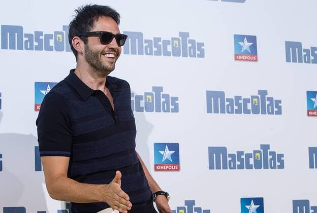 Spanish humorist David Guapo during the premiere of Mascotas at Kinepolis cinema in Madrid. July 21, 2016.  (20160721030)