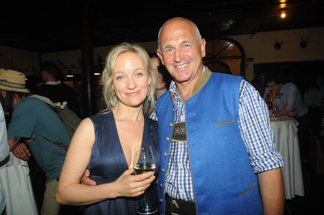 23.7.2016, Eva Herzig, Fritz Egger, Jedermann, Premierenfeier, Stieglkeller, Salzburg,