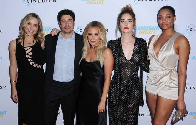 July 25, 2016 - Hollywood, CA, United States - 25 July 2016 - Hollywood, California. Jenny Mollen, Jason Briggs, Ashley Tisdale, Janet Montgomery, Bria Murphy. The Los Angeles premiere of Amateur Night held at the ArcLight Hollywood. Photo Credit: AdMedia Hollywood United States - ZUMAa123