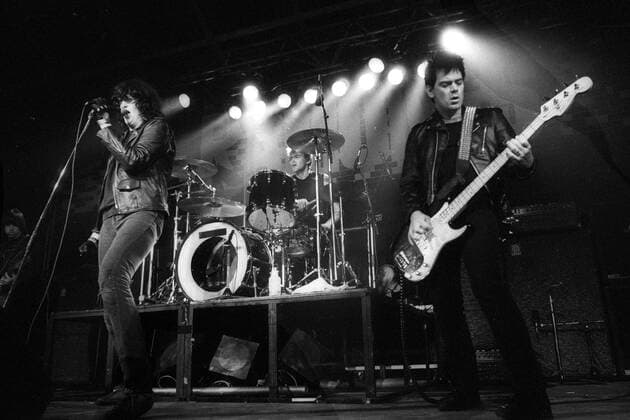 Ramones Konzert in Berlin, v.li.: Joey, Marky und Dee Dee Ramone