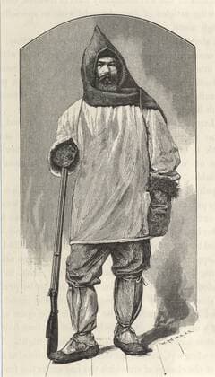 Member of the crew of SS Vega expedition of 1878-1879 to negotiate the Northeast Passage. Engraving from The Voyage of the Vega ... , 1885, by Nils Adolf Erik Nordenskjold. WHA  !ACHTUNG AUFNAHMEDATUM GESCHÄTZT! Copyright: WHA UnitedArchives0510010698