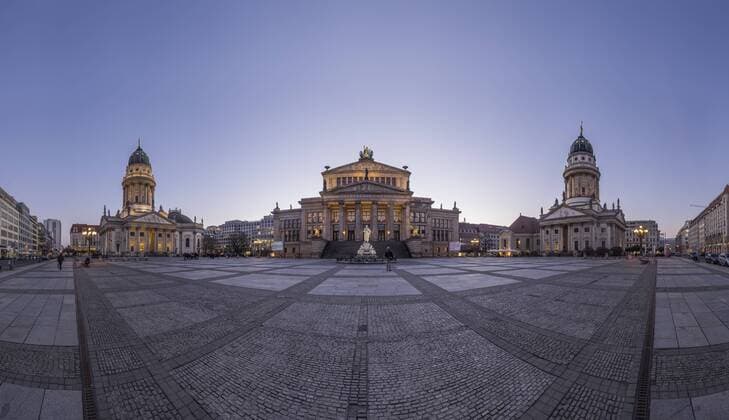 Germany, Berlin, view to Gendarmenmarkt in the evening  PVCF000863