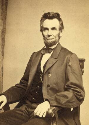 President Abraham Lincoln 1864 . 16th President of the United States of America. WHA  !ACHTUNG AUFNAHMEDATUM GESCHÄTZT! Copyright: WHA UnitedArchivesWHA_4427_TR