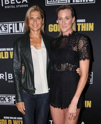 July 28, 2016 - Beverly Hills, CA, United States - 28 July 2016 - Beverly Hills, California. Gabrielle Reece, Kerri Walsh Jennings. The world film premiere of Kerri Walsh Jennings: Gold Within held at the Paley Center for Media. Photo Credit: AdMedia Beverly Hills United States - ZUMAa123