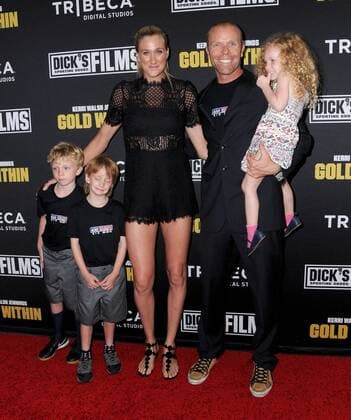 July 28, 2016 - Beverly Hills, CA, United States - 28 July 2016 - Beverly Hills, California. Joseph Jennings, Sundace Jennings, Kerri Walsh Jennings, Casey Jennings, Scout Jennings. The world film premiere of Kerri Walsh Jennings: Gold Within held at the Paley Center for Media. Photo Credit: AdMedia Beverly Hills United States - ZUMAa123