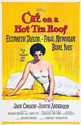 Cat on a Hot Tin Roof a 1958 American drama film starring Elizabeth Taylor, Paul Newman and Burl Ives. WHA  !ACHTUNG AUFNAHMEDATUM GESCHÄTZT! Copyright: WHA UnitedArchivesWHA_043_0467
