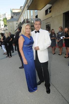 29.7.2016, Siemens-Boss Wolfgang Hesoun, Gattin Brigitte, Premiere Cosi fan tutte, Felsenreitschule, Salzburger Festspiele,