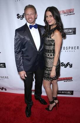 July 31, 2016 - Las Vegas, NV, United States - 31 July 2016 - Las Vegas, Nevada - Ian Ziering, Erin Kristine Ludwig. Sharknado: The 4th Awakens movie premiere at the Stratosphere Casino, Hotel and Tower. Photo Credit: MJT AdMedia Las Vegas United States - ZUMAa123