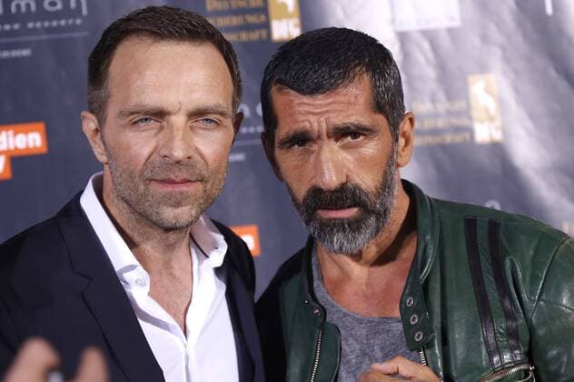 Aleksandar Jovanovic und Erdal Yildiz bei der Premiere des Kinofilms Collide im Drive In Autokino. Köln, 01.08.2016 Foto:xC.xHardtx xFuturexImage