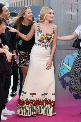 . 03 08 2016. London, United Kingdom. Margot Robbie arriving at the Suicide Squad premiere in London.  xStephenxLockx xi-Imagesx IIM-13272-0022