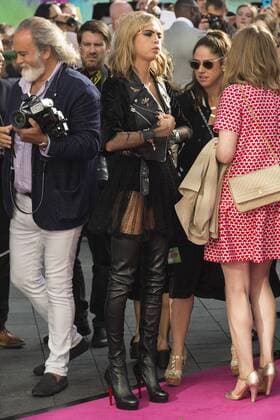 August 3, 2016 - London, London, UK - CARA DELEVINGNE attends the Suicide Squad UK Film Premiere London, UK. London UK  - ZUMAl94_