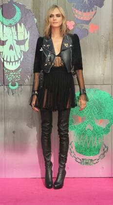English model and actress Cara Delevingne attending the European Premiere of Suicide Squad at London s Odeon Leicester Square. AUGUST 3rd 2016  MESx162568
