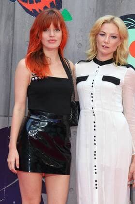 European Premiere of Suicide Squad London, UK. Georgia May Jagger and Clara Paget at the European Premiere of Suicide Squad at the Odeon Leicester Square, London on August 3rd 2016 LMK73-60940-040816 