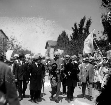 Lord Arthur Balfour at Jewish colonies (Palestine) later Israel WHA  !ACHTUNG AUFNAHMEDATUM GESCHÄTZT! Copyright: WHA UnitedArchivesWHA_046_0537
