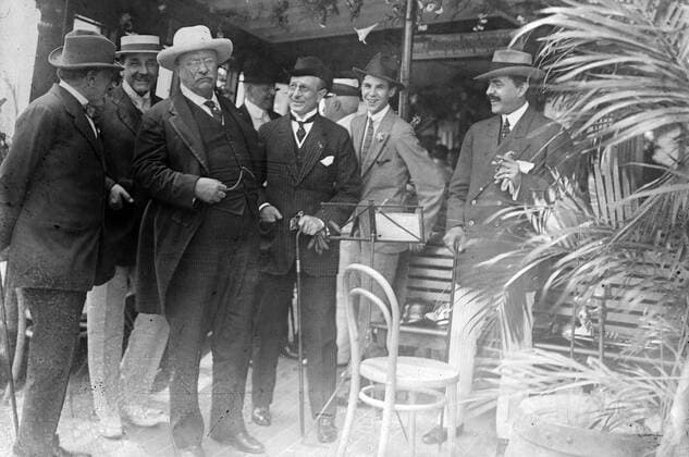 President Theodore Roosevelt (1858-1919) in Rio de Janeiro, Brazil before the Roosevelt-Rondon Scientific Expedition to the Amazon River which began in 1913 WHA  !ACHTUNG AUFNAHMEDATUM GESCHÄTZT! Copyright: WHA UnitedArchivesWHA_046_0967
