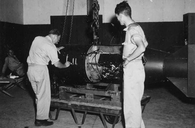 Little Boy the codename for the type of atomic bomb dropped on the Japanese city of Hiroshima on August 6, 1945 WHA  !ACHTUNG AUFNAHMEDATUM GESCHÄTZT! Copyright: WHA UnitedArchivesWHA_052_0440
