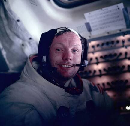 Photograph of Astronaut Neil Armstrong during the Apollo 11 space mission. Dated 1969 WHA  !ACHTUNG AUFNAHMEDATUM GESCHÄTZT! Copyright: WHA UnitedArchivesWHA_055_0598