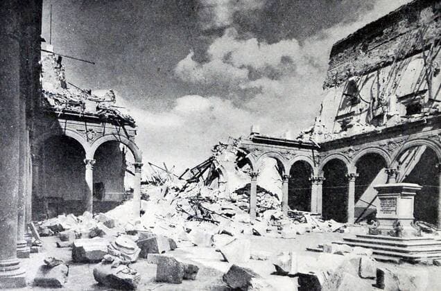 Ruined structures in Simancas, central Spain, located in the province of Valladolid, during the Spanish Civil War. WHA  !ACHTUNG AUFNAHMEDATUM GESCHÄTZT! Copyright: WHA UnitedArchivesWHA_071_0249