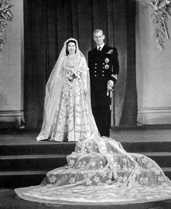 Wedding of Prince Phillip (duke of Edinburgh) and Princess Elizabeth (Queen Elizabeth II) London 1947 WHA  !ACHTUNG AUFNAHMEDATUM GESCHÄTZT! Copyright: WHA UnitedArchivesWHA_076_0719