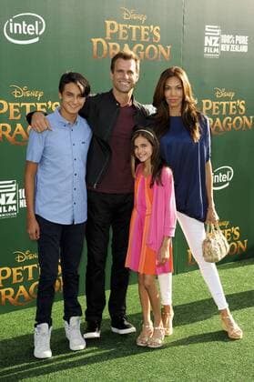 Cameron Mathison & family PETE S DRAGON FILM PREMIERE Hollywood Patrick Rideaux PicturePerfect
