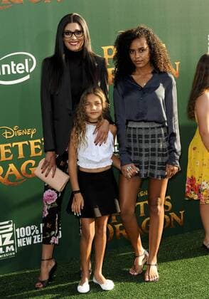 Rachel Roy, daughters Tallulah Ruth Dash & Ava Dash PETE S DRAGON FILM PREMIERE Hollywood Patrick Rideaux PicturePerfect