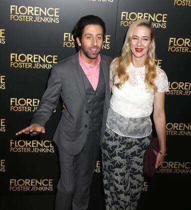 August 9, 2016 - New York, New York, U.S. - Actor SIMON HELBERG and JOCELYN TOWNE attend the New York premiere of Florence Foster Jenkins held at AMC Loews Lincoln Square. New York U.S. - ZUMAk03_